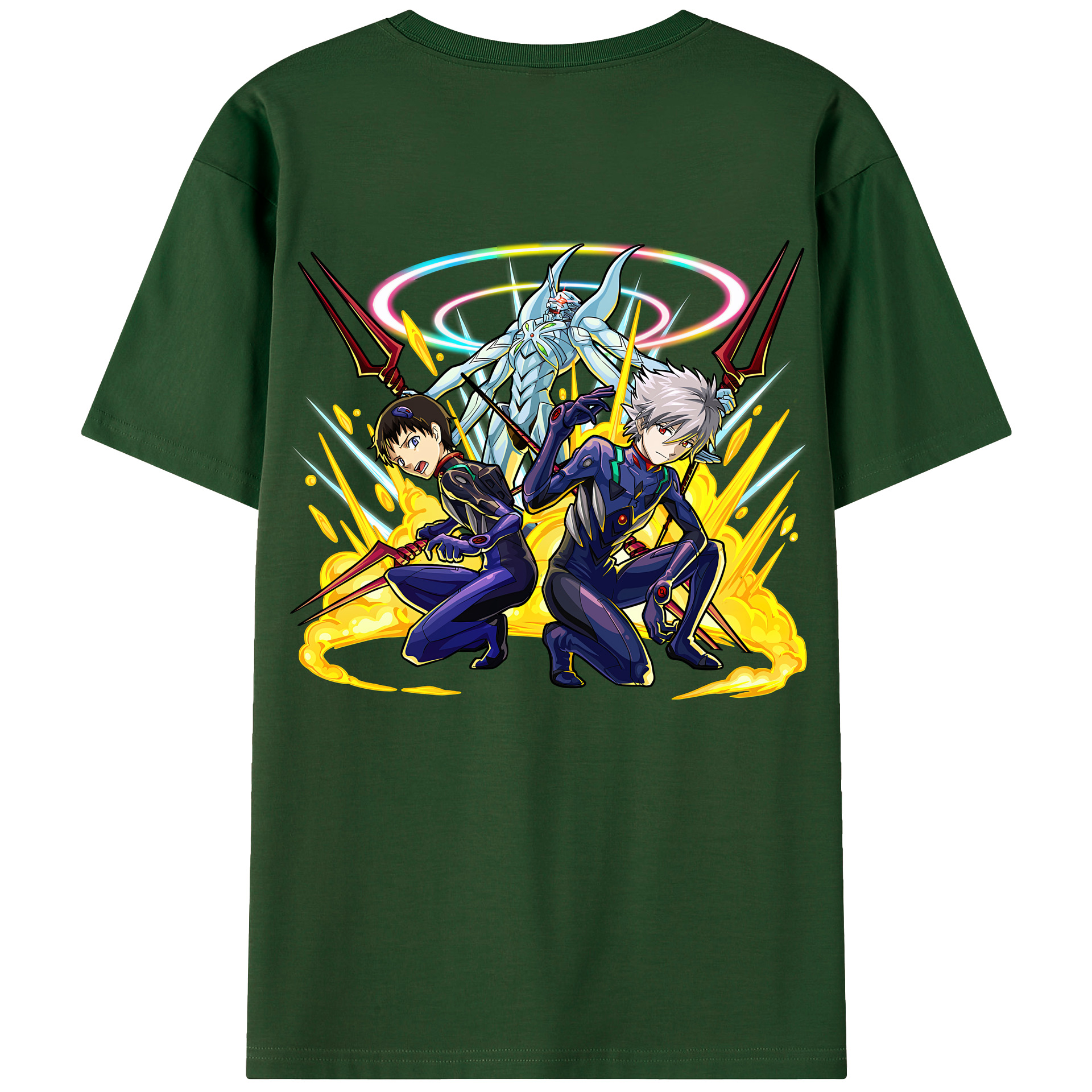 （画像用） EVA 新世紀エヴァンゲリオン 綿100％半袖Tシャツ（背面プリント）